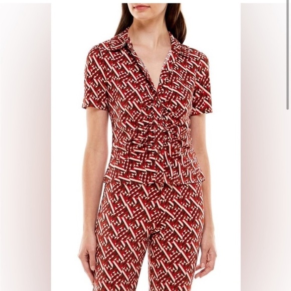 Red 2 piece pants set - Picture 4 of 5